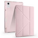 Lenovo Idea Tab Plus 12.1 Kılıf Zore Tri Folding Kalem Bölmeli Standlı Kılıf Rose Gold