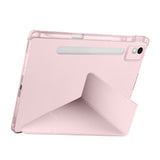 Lenovo Idea Tab Pro 12.7 TB-373FU Kılıf Zore Tri Folding Kalem Bölmeli Standlı Kılıf Mor