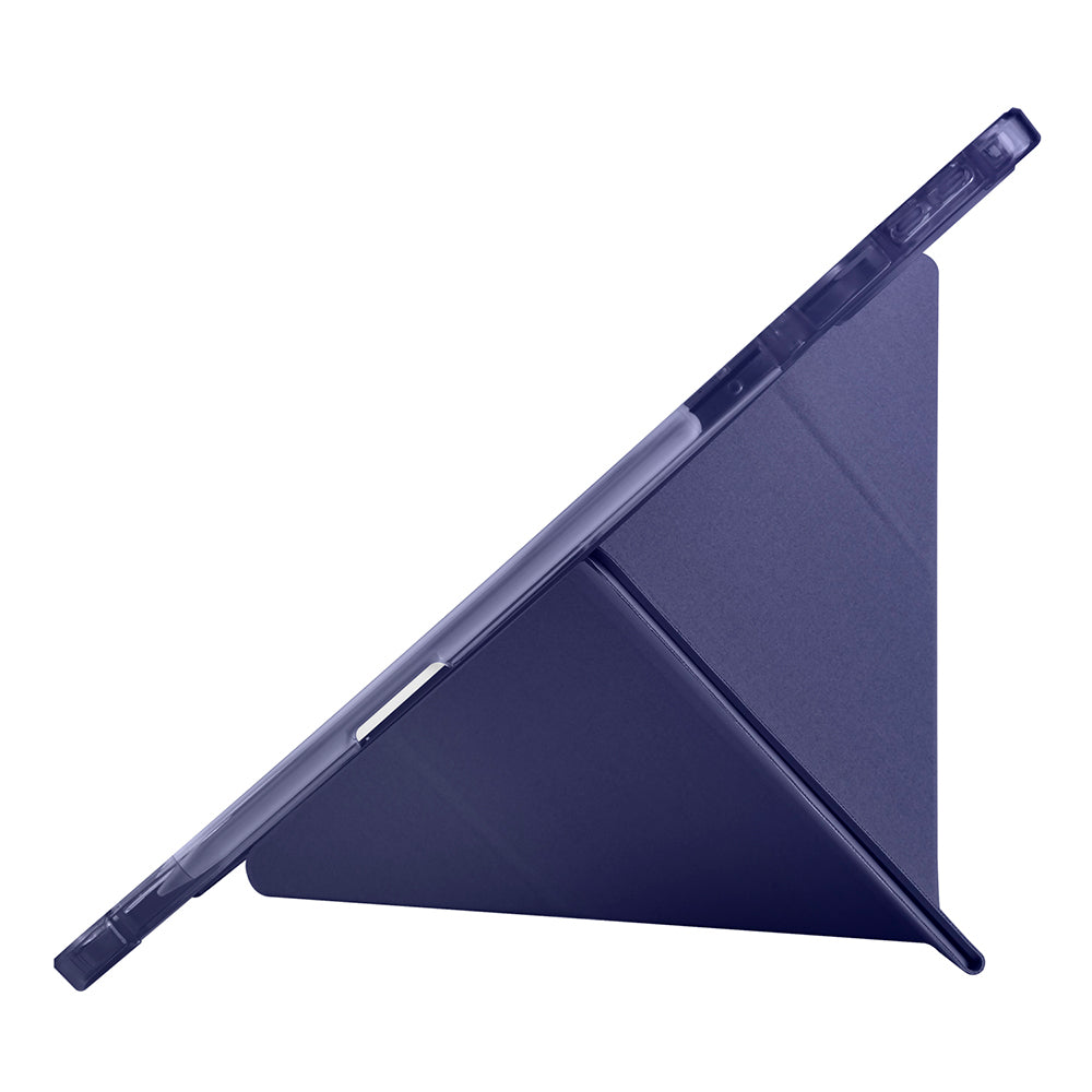 Lenovo Idea Tab Pro 12.7 TB-373FU Kılıf Zore Tri Folding Kalem Bölmeli Standlı Kılıf Koyu Yeşil