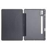 Lenovo Idea Tab Pro 12.7 TB-373FU Kılıf Zore Tri Folding Kalem Bölmeli Standlı Kılıf Siyah