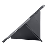 Lenovo Idea Tab Pro 12.7 TB-373FU Kılıf Zore Tri Folding Kalem Bölmeli Standlı Kılıf Siyah