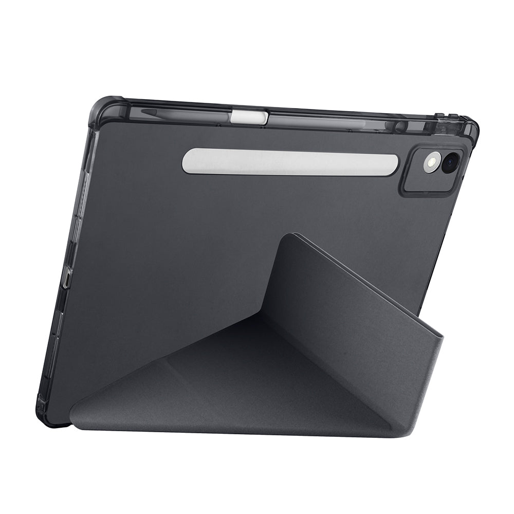 Lenovo Idea Tab Pro 12.7 TB-373FU Kılıf Zore Tri Folding Kalem Bölmeli Standlı Kılıf Mor