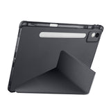 Lenovo Idea Tab Pro 12.7 TB-373FU Kılıf Zore Tri Folding Kalem Bölmeli Standlı Kılıf Lila