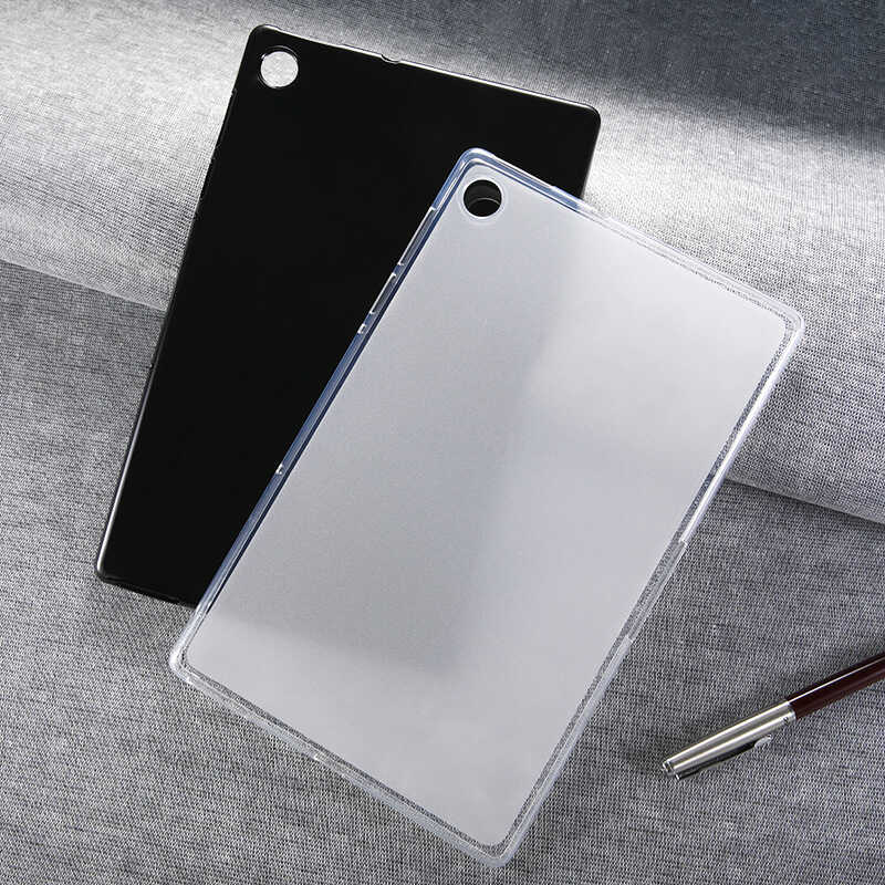 Lenovo M10 Plus TB-X606F Kılıf Zore Tablet Süper Silikon Kapak Renksiz