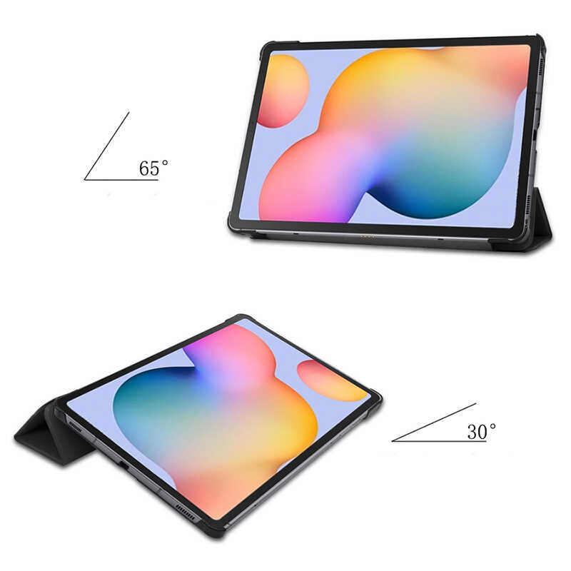 Lenovo M10 Plus TB-X606F Zore Smart Cover Standlı 1-1 Kılıf Rose Gold