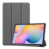 Lenovo M10 Plus TB-X606F Zore Smart Cover Standlı 1-1 Kılıf Gri