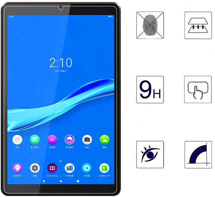 Lenovo M10 Plus TB-X606F Zore Tablet Temperli Cam Ekran Koruyucu Renksiz