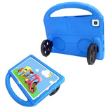 Lenovo M10 Plus TB-X606F Zore Wheel Car Tekerlek Standlı Tablet Eva Silikon Kılıf Yeşil