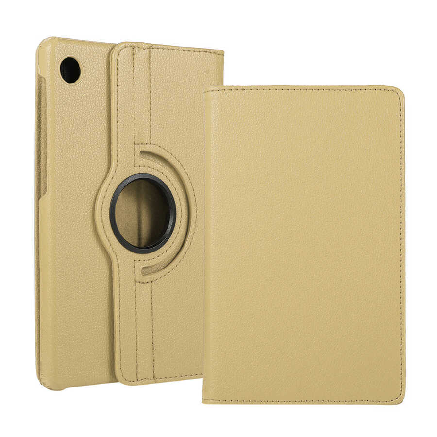 Lenovo M10 TB-X306F Gen.2 Zore Dönebilen Standlı Kılıf Gold