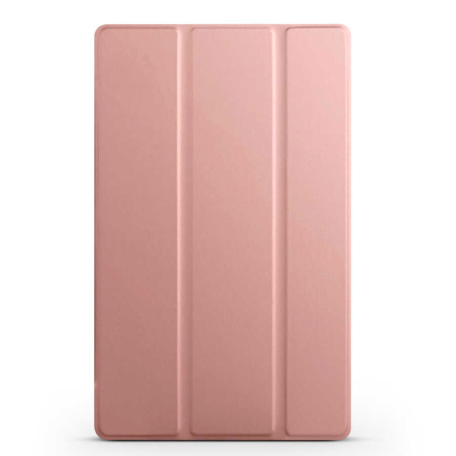 Lenovo M10 TB-X306F Gen.2 Zore Smart Cover Standlı 1-1 Kılıf Rose Gold