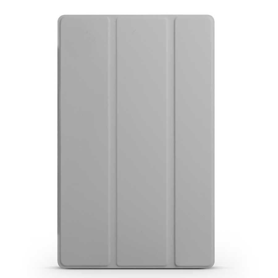 Lenovo M10 TB-X306F Gen.2 Zore Smart Cover Standlı 1-1 Kılıf Gri