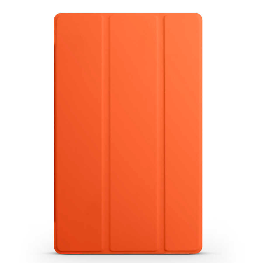 Lenovo M10 TB-X306F Gen.2 Zore Smart Cover Standlı 1-1 Kılıf Turuncu