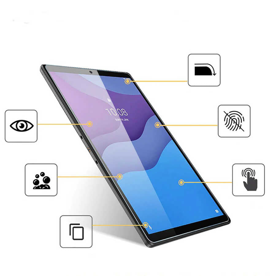 Lenovo M10 TB-X306F Gen.2 Zore Tablet Temperli Cam Ekran Koruyucu Renksiz