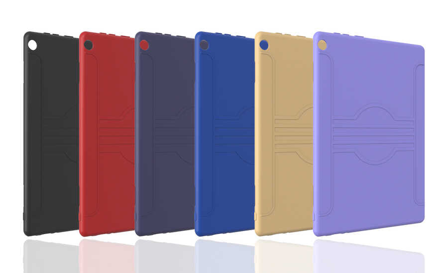 Lenovo M10 TB-X505F Kılıf Zore Beg Tablet Silikon Siyah