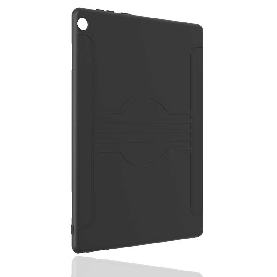 Lenovo M10 TB-X505F Kılıf Zore Beg Tablet Silikon Siyah