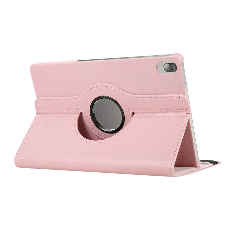 Lenovo M10 TB-X505F Zore Dönebilen Standlı Kılıf Pembe