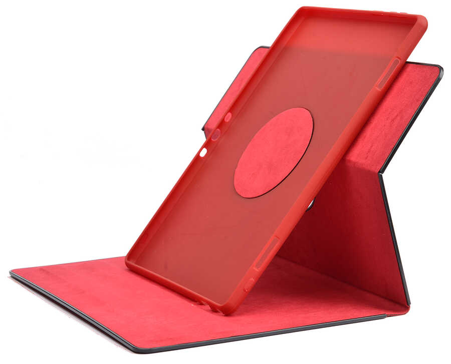 Lenovo M10 TB-X505F Zore Fest Dönebilen Standlı Kılıf Siyah