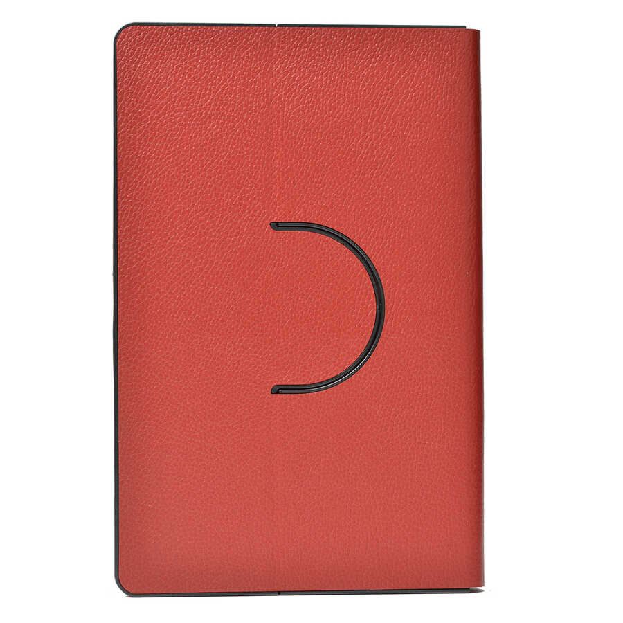 Lenovo M10 TB-X505F Zore Fest Dönebilen Standlı Kılıf Kırmızı