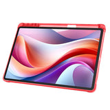 Lenovo M11 TB-330FU Kılıf Zore Tri Folding Kalem Bölmeli Standlı Kılıf Mavi