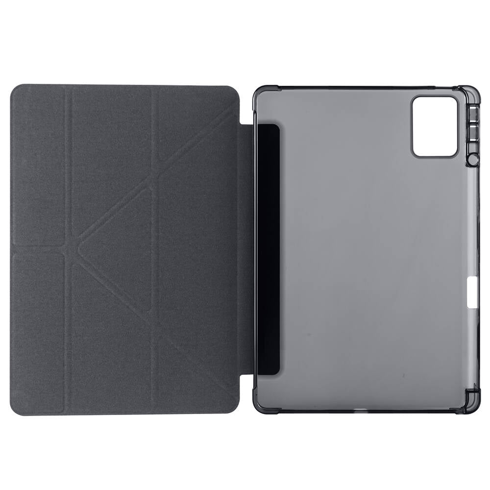 Lenovo M11 TB-330FU Kılıf Zore Tri Folding Kalem Bölmeli Standlı Kılıf Mavi