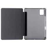 Lenovo M11 TB-330FU Kılıf Zore Tri Folding Kalem Bölmeli Standlı Kılıf Siyah