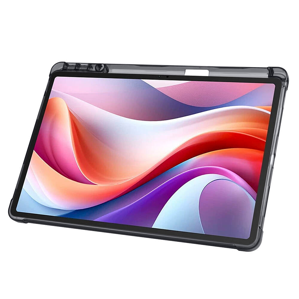 Lenovo M11 TB-330FU Kılıf Zore Tri Folding Kalem Bölmeli Standlı Kılıf Mavi