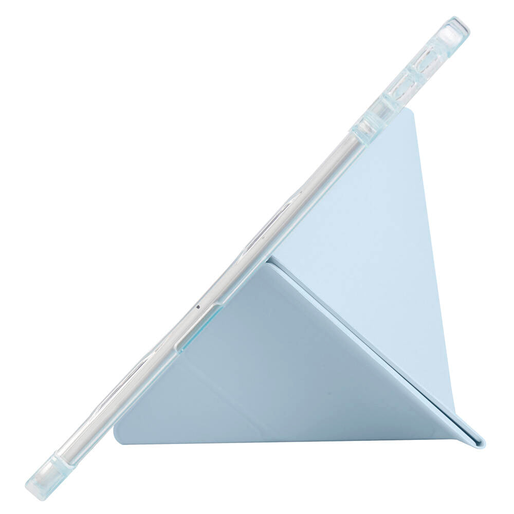 Lenovo M11 TB-330FU Kılıf Zore Tri Folding Kalem Bölmeli Standlı Kılıf Siyah