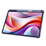 Lenovo M11 TB-330FU Kılıf Zore Tri Folding Kalem Bölmeli Standlı Kılıf Mavi