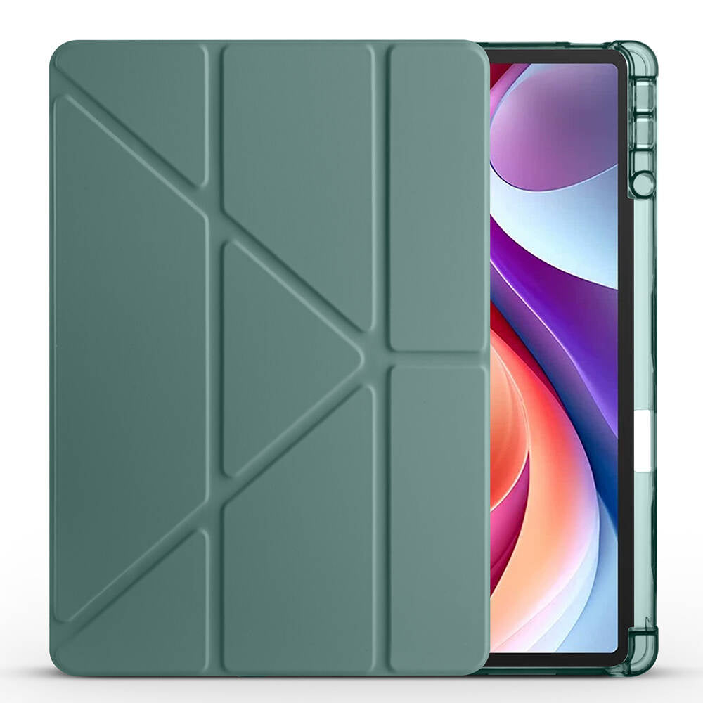 Lenovo M11 TB-330FU Kılıf Zore Tri Folding Kalem Bölmeli Standlı Kılıf Lila