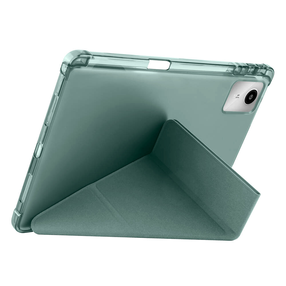 Lenovo M11 TB-330FU Kılıf Zore Tri Folding Kalem Bölmeli Standlı Kılıf Mor