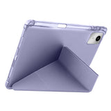 Lenovo M11 TB-330FU Kılıf Zore Tri Folding Kalem Bölmeli Standlı Kılıf Kırmızı