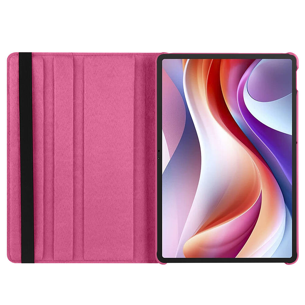 Lenovo M11 TB-330FU Zore Dönebilen Standlı Kılıf Kırmızı