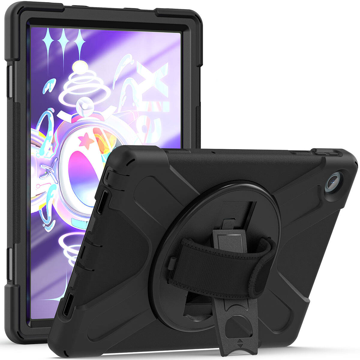 Lenovo Tab M10 Plus TB-125F - TB-128F 3. Jenerasyon Zore Defender Tablet Silikon Siyah