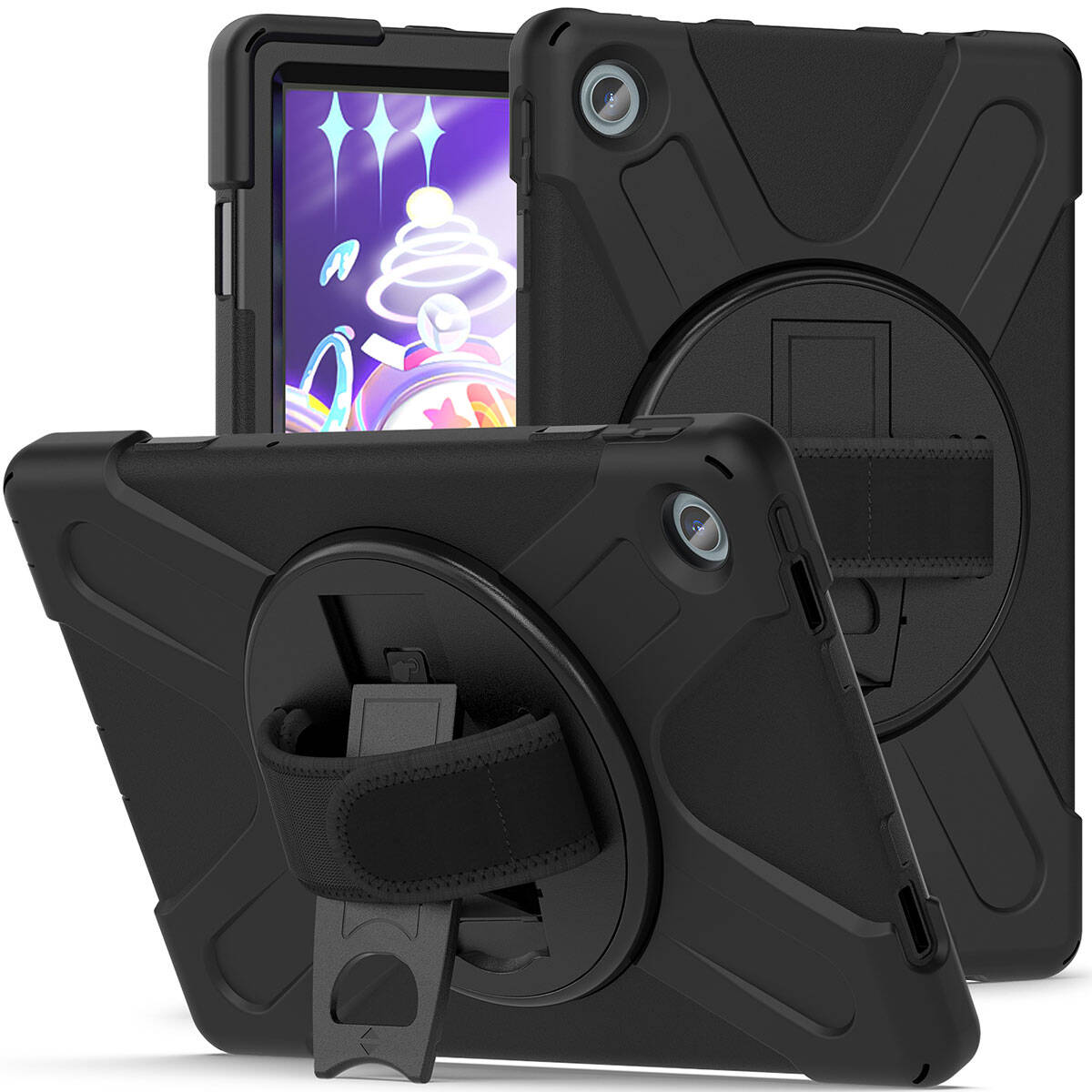 Lenovo Tab M10 Plus TB-125F - TB-128F 3. Jenerasyon Zore Defender Tablet Silikon Siyah