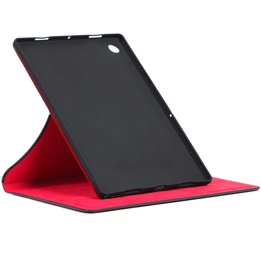 Lenovo Tab M8 Zore Fest Dönebilen Standlı Kılıf Gold