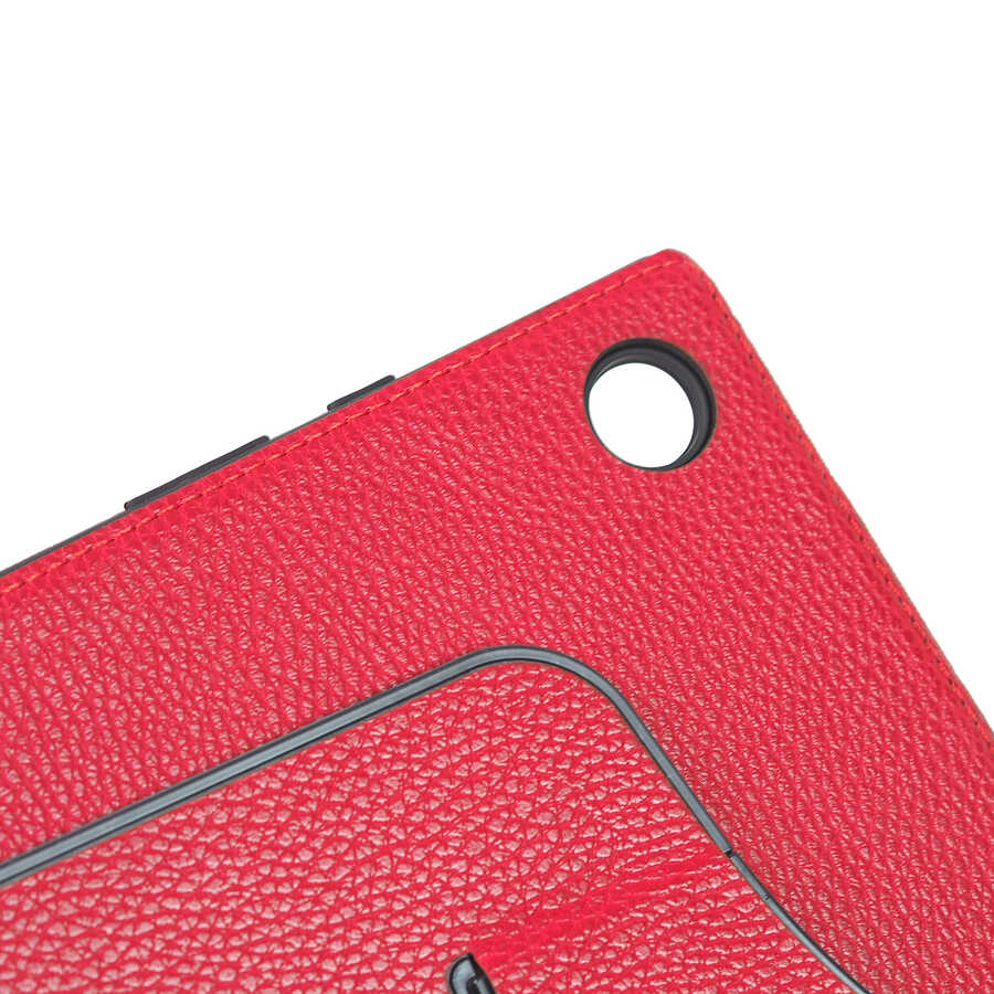 Lenovo Tab M8 Zore Fest Dönebilen Standlı Kılıf Gold