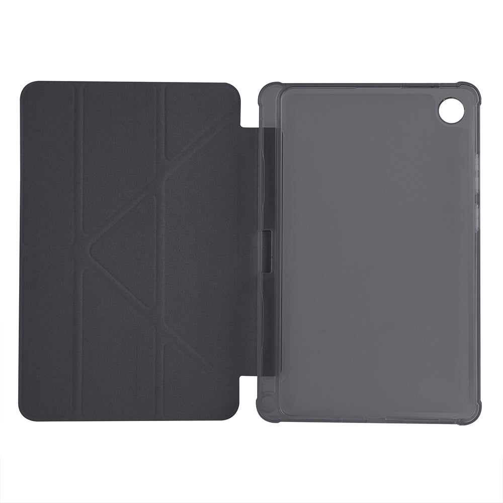 Lenovo Tab One 8.7 TB-305FU Kılıf Zore Tri Folding Kalem Bölmeli Standlı Kılıf Siyah