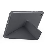Lenovo Tab One 8.7 TB-305FU Kılıf Zore Tri Folding Kalem Bölmeli Standlı Kılıf Siyah