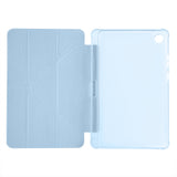 Lenovo Tab One 8.7 TB-305FU Kılıf Zore Tri Folding Kalem Bölmeli Standlı Kılıf Mavi