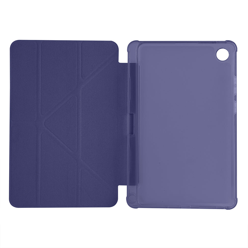 Lenovo Tab One 8.7 TB-305FU Kılıf Zore Tri Folding Kalem Bölmeli Standlı Kılıf Lacivert