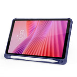 Lenovo Tab One 8.7 TB-305FU Kılıf Zore Tri Folding Kalem Bölmeli Standlı Kılıf Lacivert