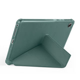Lenovo Tab One 8.7 TB-305FU Kılıf Zore Tri Folding Kalem Bölmeli Standlı Kılıf Koyu Yeşil