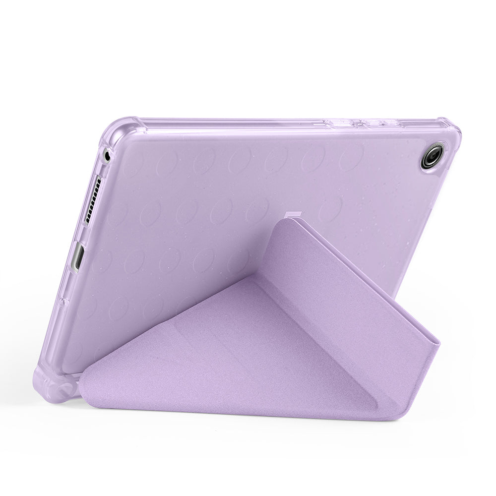 Lenovo Tab One 8.7 TB-305FU Kılıf Zore Tri Folding Kalem Bölmeli Standlı Kılıf Lila