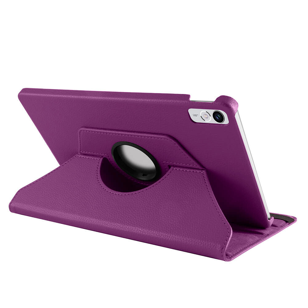 Lenovo Tab P11 11.5 (2.Nesil) TB350UF Zore Dönebilen Standlı Kılıf Mor