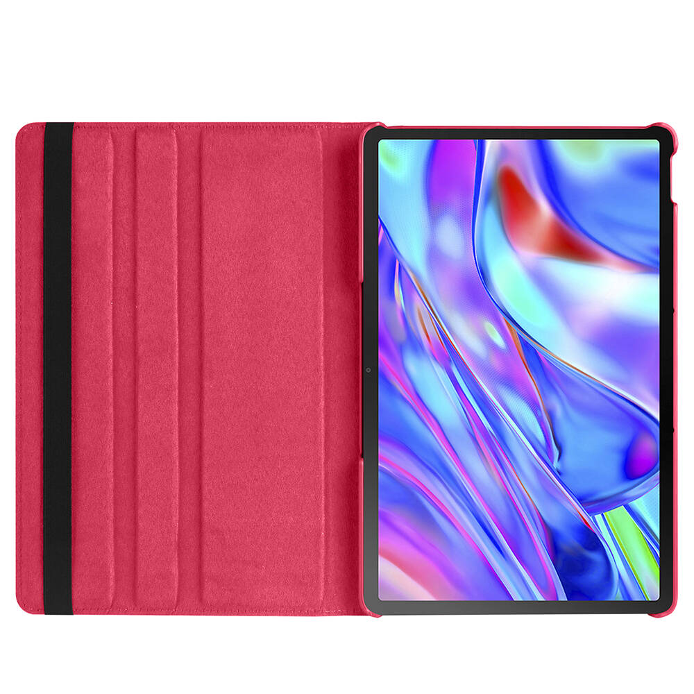 Lenovo Tab P11 11.5 (2.Nesil) TB350UF Zore Dönebilen Standlı Kılıf Kırmızı