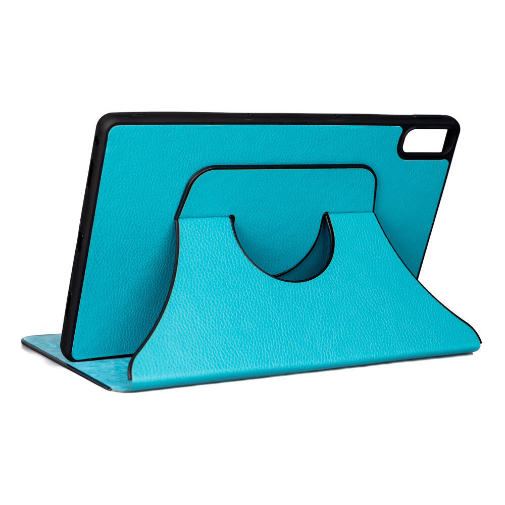 Lenovo Tab P11 11.5" (2.Nesil) Zore Fest Dönebilen Standlı Kılıf Turkuaz