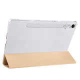 Lenovo Tab P12 Zore Smart Cover Standlı 1-1 Kılıf Gold