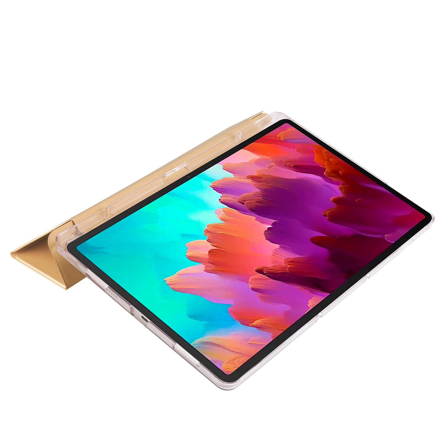 Lenovo Tab P12 Zore Smart Cover Standlı 1-1 Kılıf Pembe