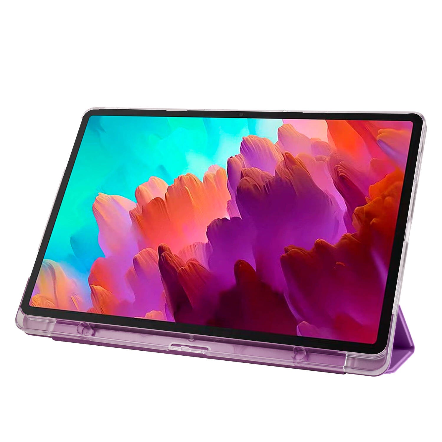 Lenovo Tab P12 Zore Smart Cover Standlı 1-1 Kılıf Rose Gold