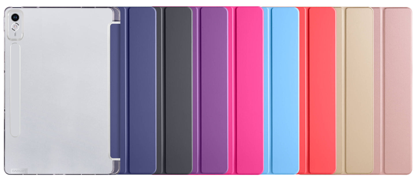 Lenovo Tab P12 Zore Smart Cover Standlı 1-1 Kılıf Siyah